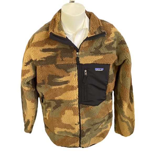 New Patagonia Kansas sky classic tan Camo full zip retro X jacket Sz XXL only - Picture 1 of 13